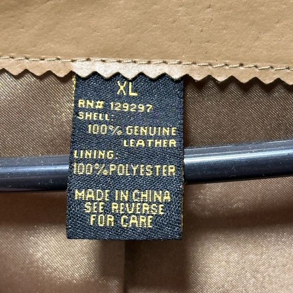 Tan Leather Jacket - Picture 3 of 4